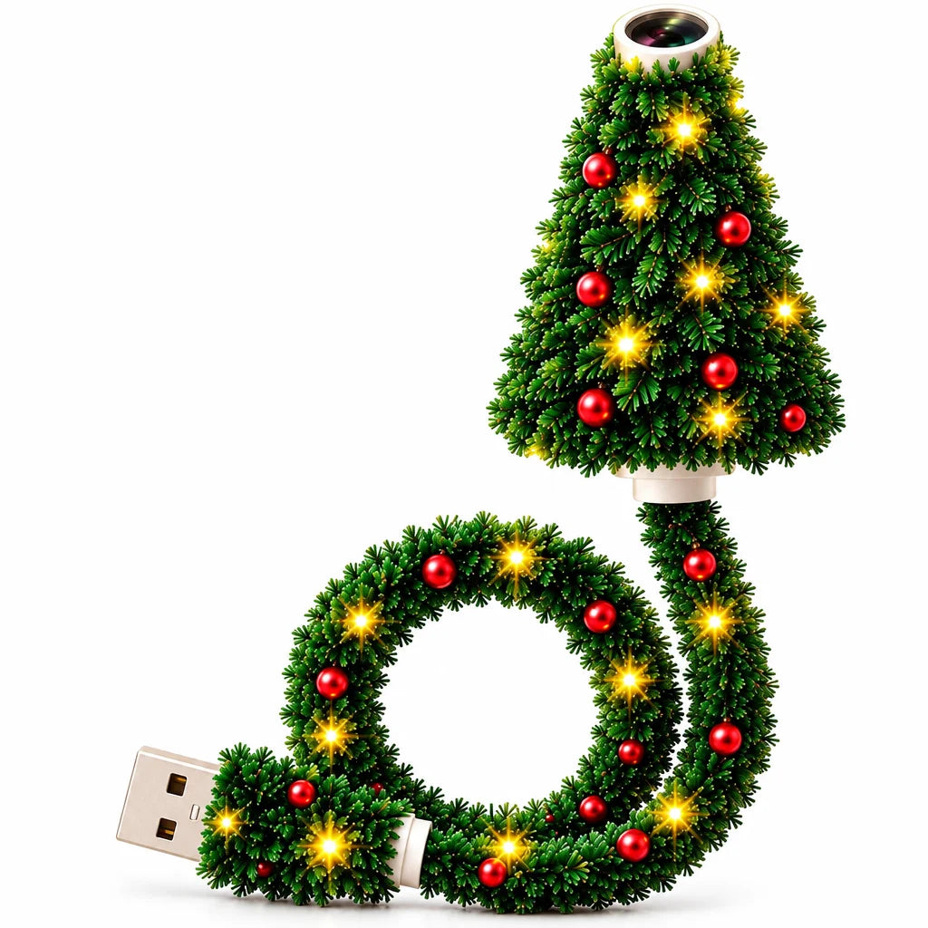 Christmas tree USB projector